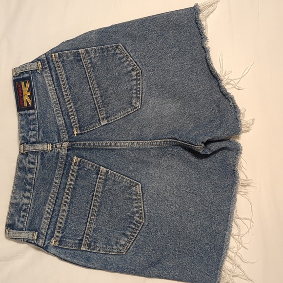 Perfect Vintage Cut Off Denim Shorts 26 2 made in Japan Britannia - Picture 4 of 4